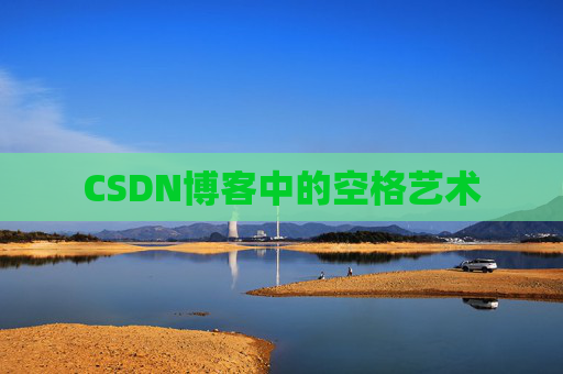 CSDN博客中的空格艺术